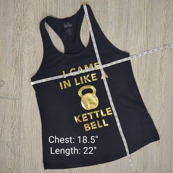Instant Message Women’s 2X Plus I Came in Like a Kettle Bell Athletic Top Shirt - Picture 6 of 6